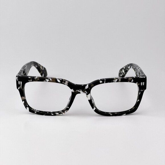 Off-White STYLE 53 Men Eyeglasses – Havana Black Square Frame | Model OERJ053 - Picture 1 of 9